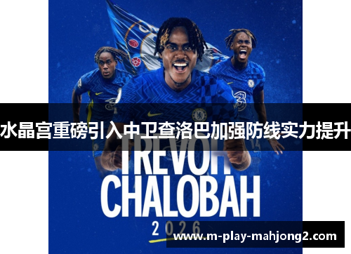 水晶宫重磅引入中卫查洛巴加强防线实力提升